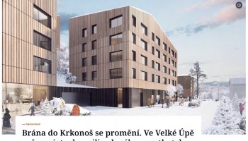 Brána do Krkonoš se promění. Ve Velké Úpě začne výstavba miliardového aparthotelu