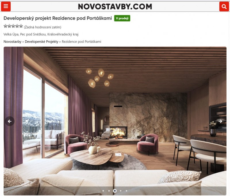 Developerský projekt Rezidence pod Portáškami